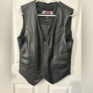 Women’s Leather motorcycle vest